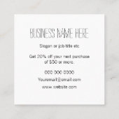 Trendy pastel roze minimalistische moderne korting (Achterkant)