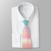 Trendy Pastel Streep Gradiënt Kleur Patroon Stropdas (Gebonden)