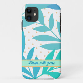 Trendy pastel verlaat iPhone Case