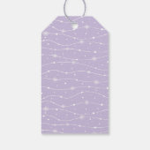 Trendy - Pastel Violet - Sneeuwvlok cadeau Labels Cadeaulabel (Achterkant)