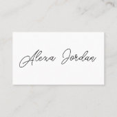 Trendy Pastel Watercolor Spat QR-code Visitekaartje (Achterkant)