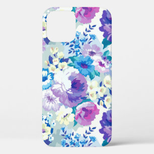 Trendy Pastel Waterverven Flowers Pattern Case-Mate iPhone Case