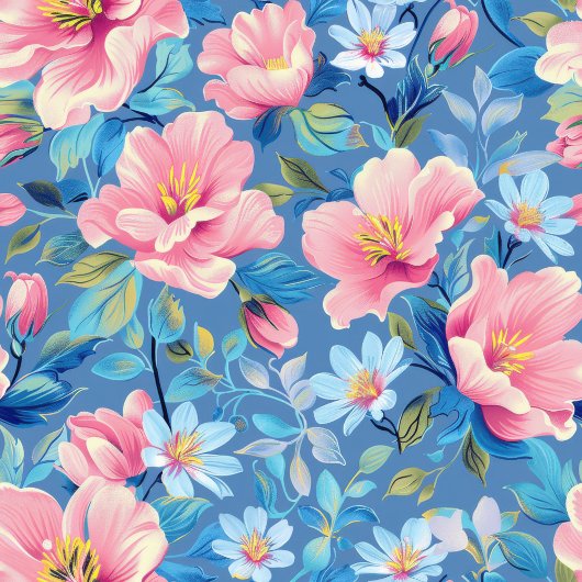 Trendy pastelblauw en roze waterverf monogram fleece deken