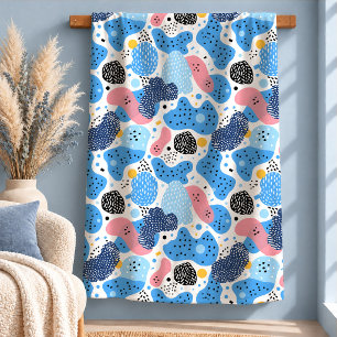 Trendy Pastelkleurige Geometrische Vormen Deken De