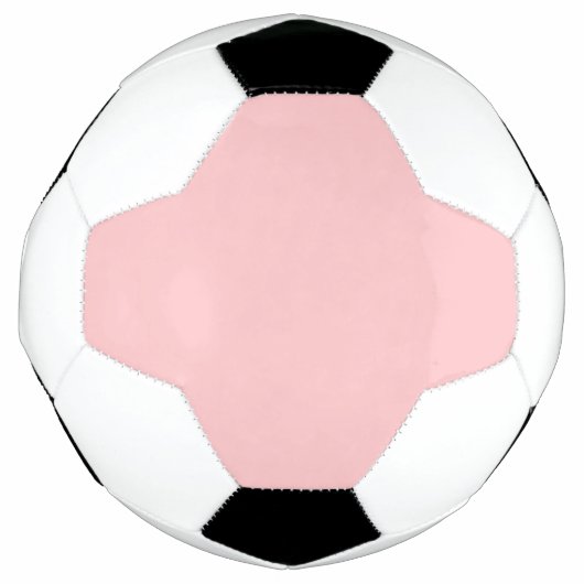 Trendy Pastelroze Effen Kleur Voetbal (Voorkant)