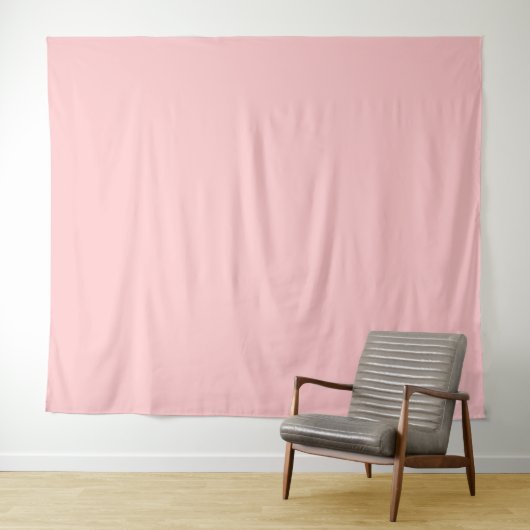 Trendy Pastelroze Effen Kleur Wandkleed (In Situ (horizontaal))