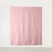 Trendy Pastelroze Effen Kleur Wandkleed (Voorkant)