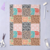 Trendy Patchwork Dierenprint & Bloemige Cadeautas Tissuepapier (Craft)
