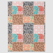 Trendy Patchwork Dierenprint & Bloemige Cadeautas