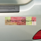 Trendy Patchwork Quilt Bumpersticker (Op auto)