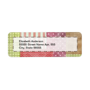 Trendy Patchwork Quilt Etiket