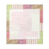 Trendy Patchwork Quilt Notitieblok (Voorkant)