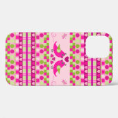 Trendy Patronen en Tortelduifjes Case-Mate iPhone Case (Achterkant (horizontaal))