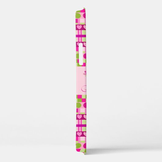 Trendy Patronen en Tortelduifjes Case-Mate iPhone Case (Achterkant / Rechts)