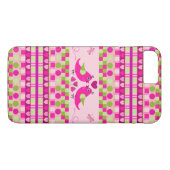 Trendy Patronen en Tortelduifjes Case-Mate iPhone Case (Achterkant (Horizontaal))
