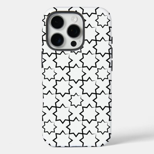 Trendy Patroon Design in zwart-wit Case-Mate iPhone Case (Achterkant)