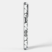 Trendy Patroon Design in zwart-wit Case-Mate iPhone Case (Achterkant / Rechts)