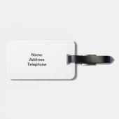 Trendy Patroon - Gepersonaliseerd Bagagelabel (Achterkant horizontaal)
