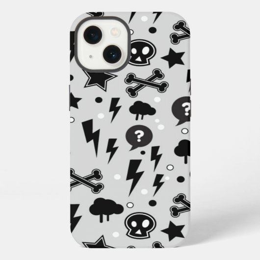 Trendy patroon iPhone hoesje (Achterkant)