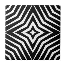 Trendy patroon met sterren zwart en wit M7