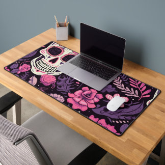 Trendy Patroon Schedel Bloem Elegant Modern Cool Bureaumat