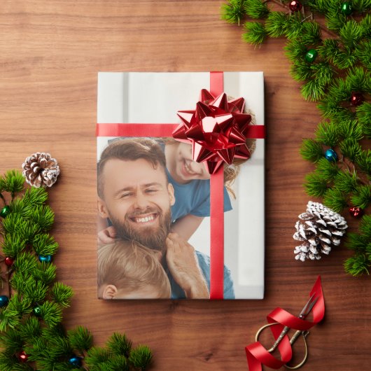 Trendy patroon Verjaardag upload je afbeelding cre Cadeaupapier (Feestdagen Geschenken)