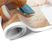 Trendy patroon Verjaardag upload je afbeelding cre Cadeaupapier (Rol Hoek)