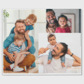 Trendy patroon Verjaardag upload je afbeelding cre Cadeaupapier (Vlak)