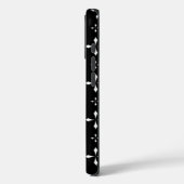 Trendy patroonontwerp in zwart en wit Case-Mate iPhone case (Achterkant / Links)