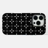 Trendy patroonontwerp in zwart en wit Case-Mate iPhone case (Achterkant (horizontaal))
