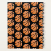 Trendy Pattern Basketbalspeler en coach zwart Planner (Achterkant)