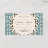 Trendy Pattern Hair Stylist Appointkaarten Afsprakenkaartje (Achterkant)