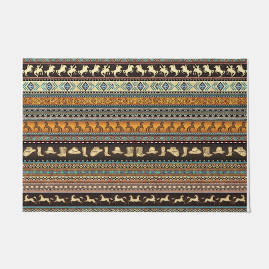 Trendy  Pattern Rug, Retro Vibes Deurmat (Voorkant)