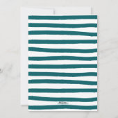 Trendy Peace Holiday-fotokaarten - Blauwgroen Feestdagenkaart (Achterkant)