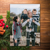 Trendy Peace Love Joy Overlay Holiday Flat Kaart