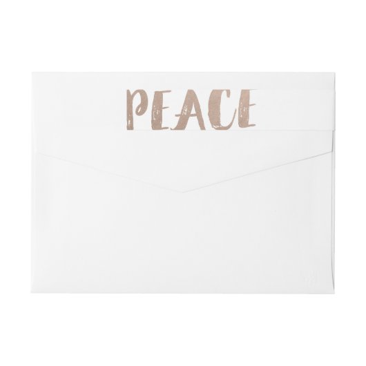 Trendy Peace Wraparound Holiday Labels (Achterkant)