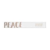 Trendy Peace Wraparound Holiday Labels (Individueel)