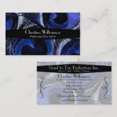 Trendy Peacock Feathers Visitekaartje (Voorkant / Achterkant)