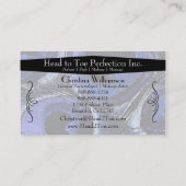 Trendy Peacock Feathers Visitekaartje (Achterkant)