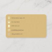 Trendy penseelstreken collage QR-code Visitekaartje (Achterkant)