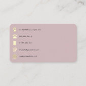 Trendy penseelstreken collage QR-code Visitekaartje (Achterkant)