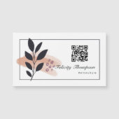Trendy Penseelstreken Collage QR Code Zakelijk (Voorkant)