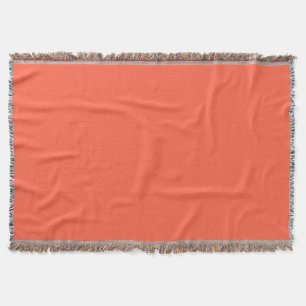 Trendy Persimmon Effen Kleur   Klassiek   Elegant Deken