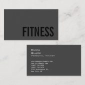 Trendy Personal Fitness Trainer Sport Consultant Visitekaartje (Voorkant / Achterkant)