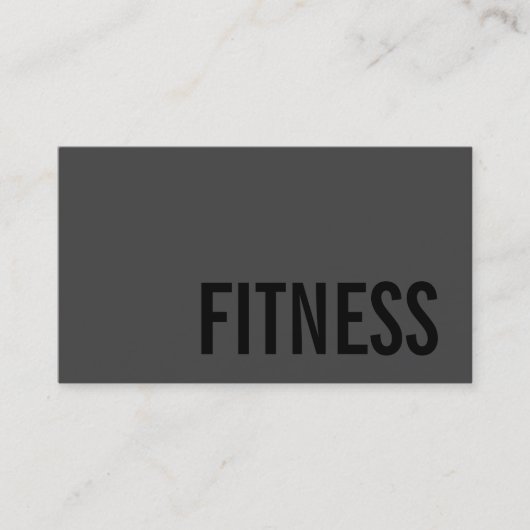 Trendy Personal Fitness Trainer Sport Consultant Visitekaartje (Voorkant)
