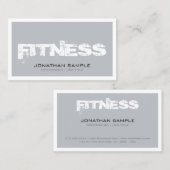 Trendy Personal Trainer Fitness Classy Top Plain Visitekaartje (Voorkant / Achterkant)