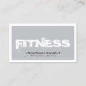 Trendy Personal Trainer Fitness Classy Top Plain Visitekaartje (Voorkant)