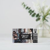 Trendy Personal Trainer Fitness Photo Collage Visitekaartje (Staand voorkant)