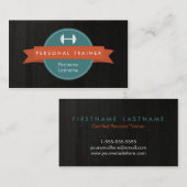 Trendy Personal Trainer Fitness Visitekaartjes (Voorkant / Achterkant)