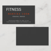 Trendy Personal Trainer Modern Visitekaartje (Voorkant / Achterkant)